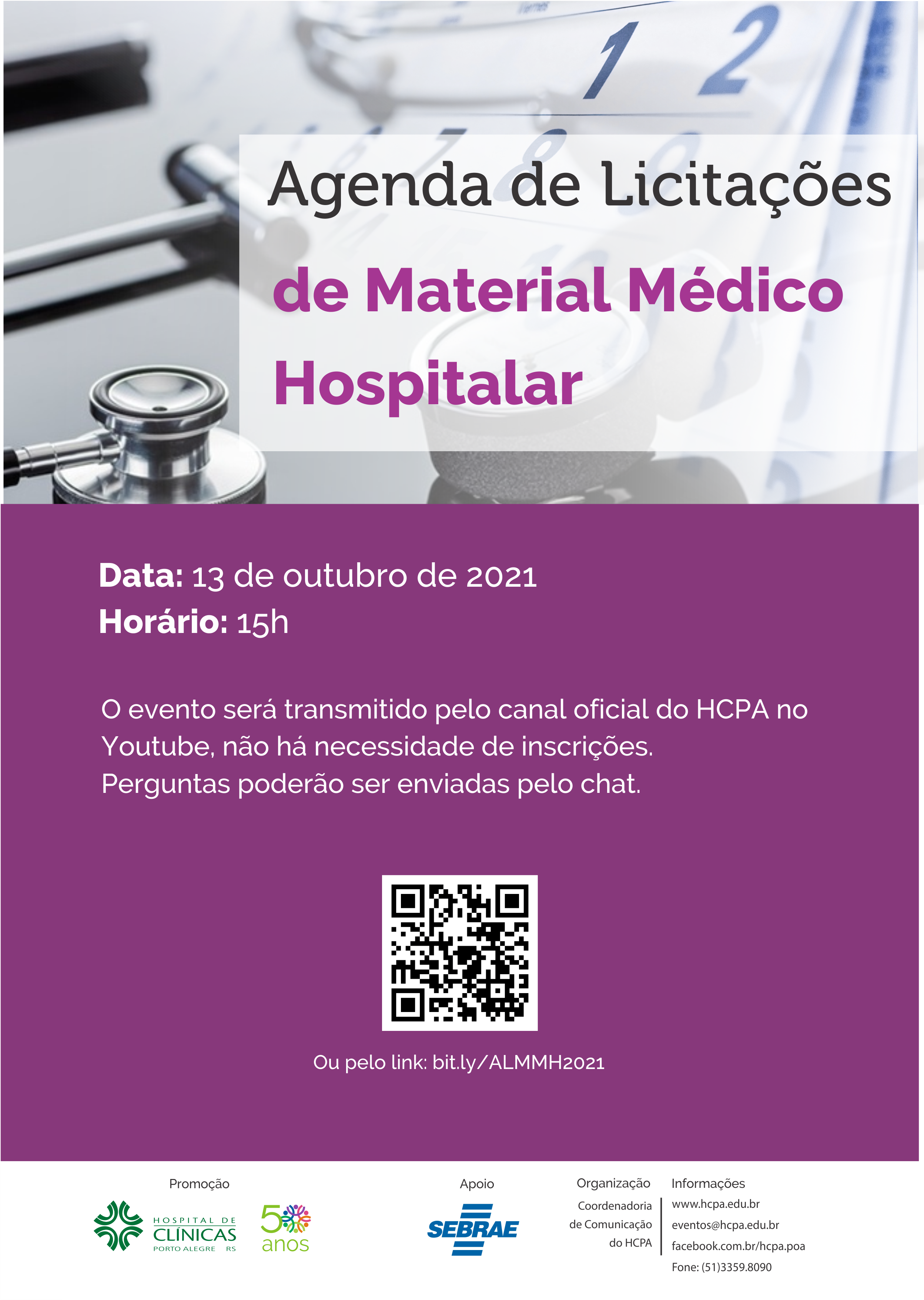 agenda de material medico hospitalar cartaz 1
