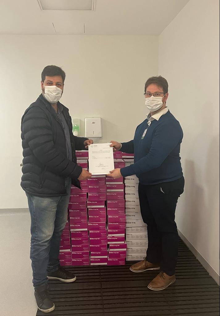 entrega de doacao para fhgv
