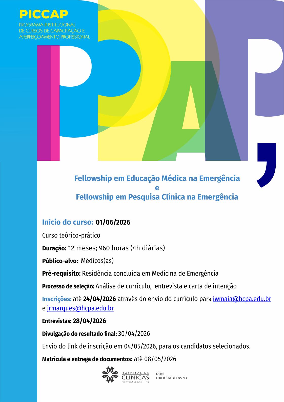 1. cartaz fellowship em emergencia 2