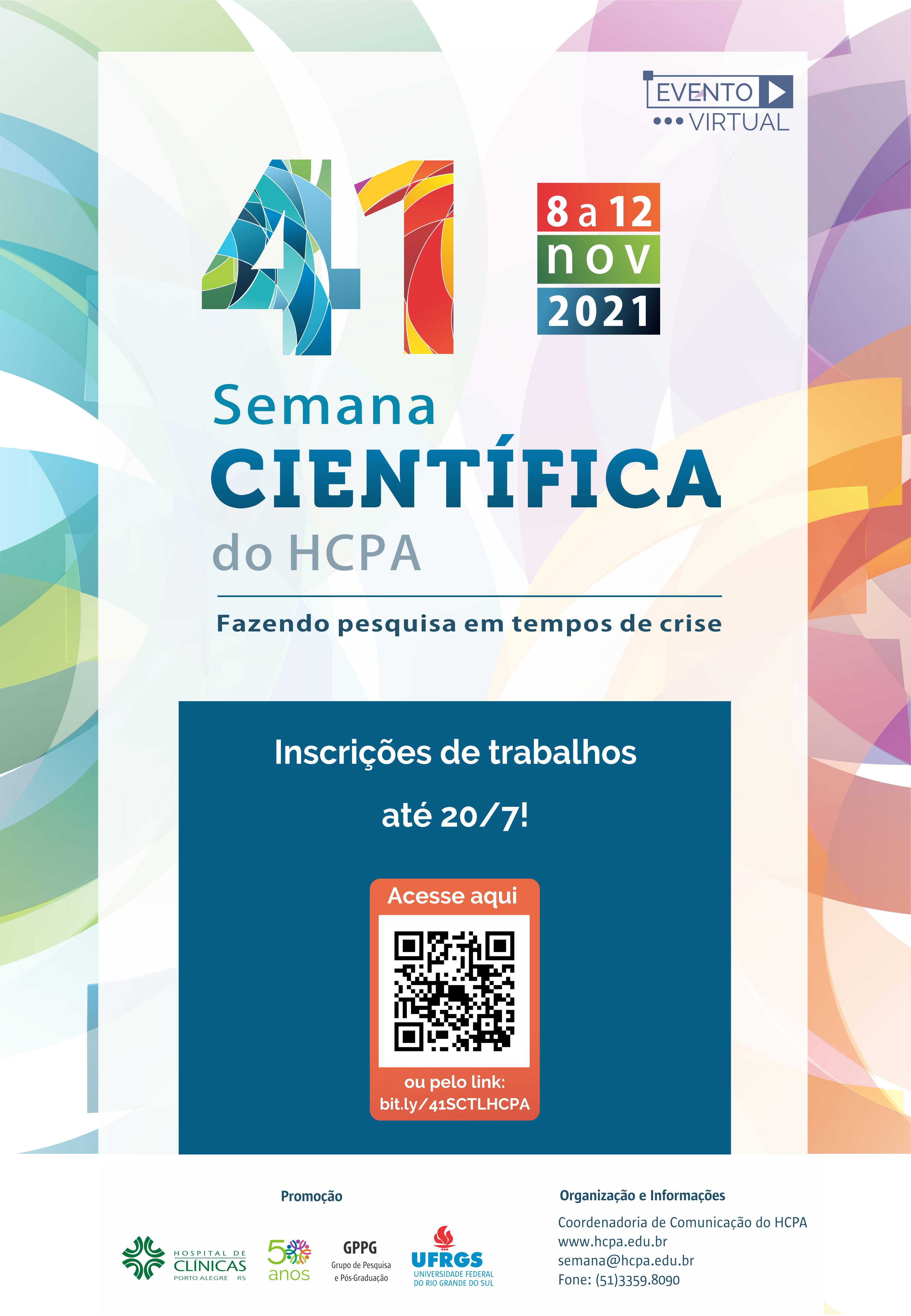 inscricao de trabalho cartaz