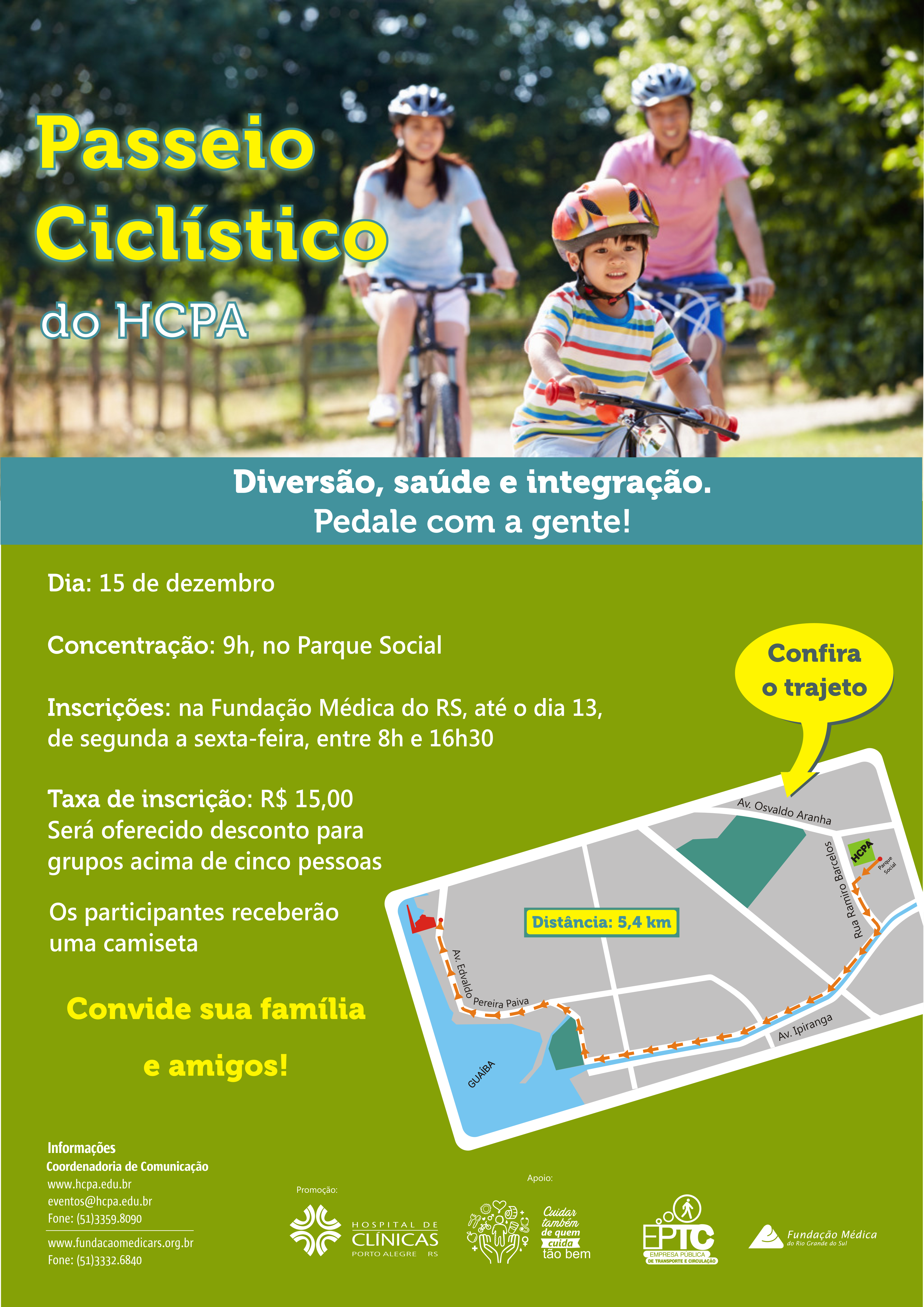 passeio ciclista hcpa cartaz 2