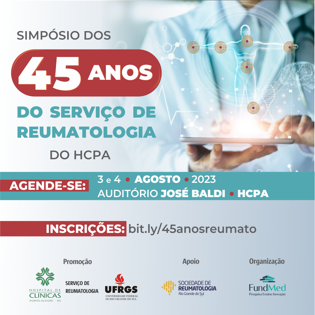 simposio dos 45 anos do servico de reumato agende se 2