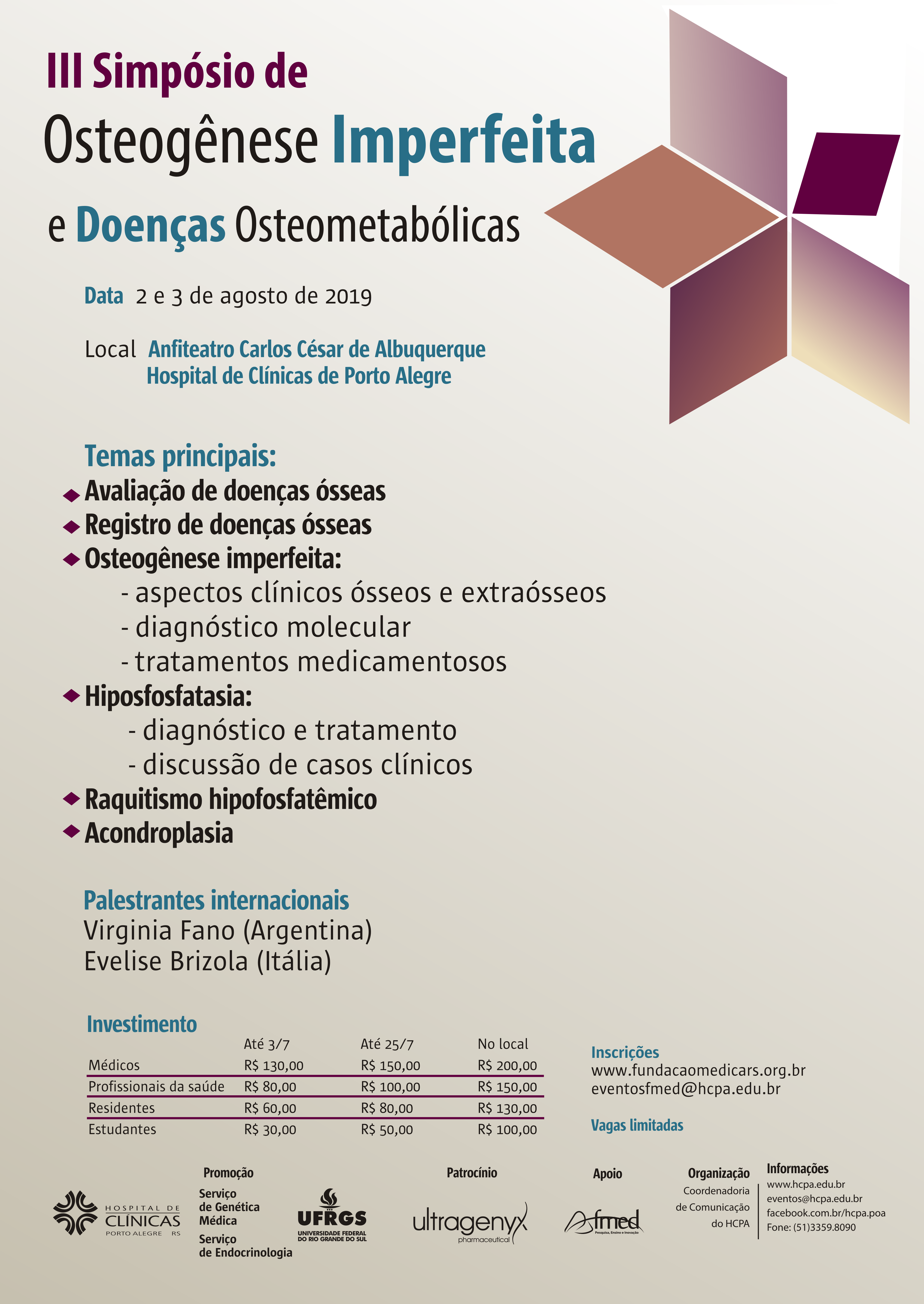 simposio osteogenese imperfeita cartaz